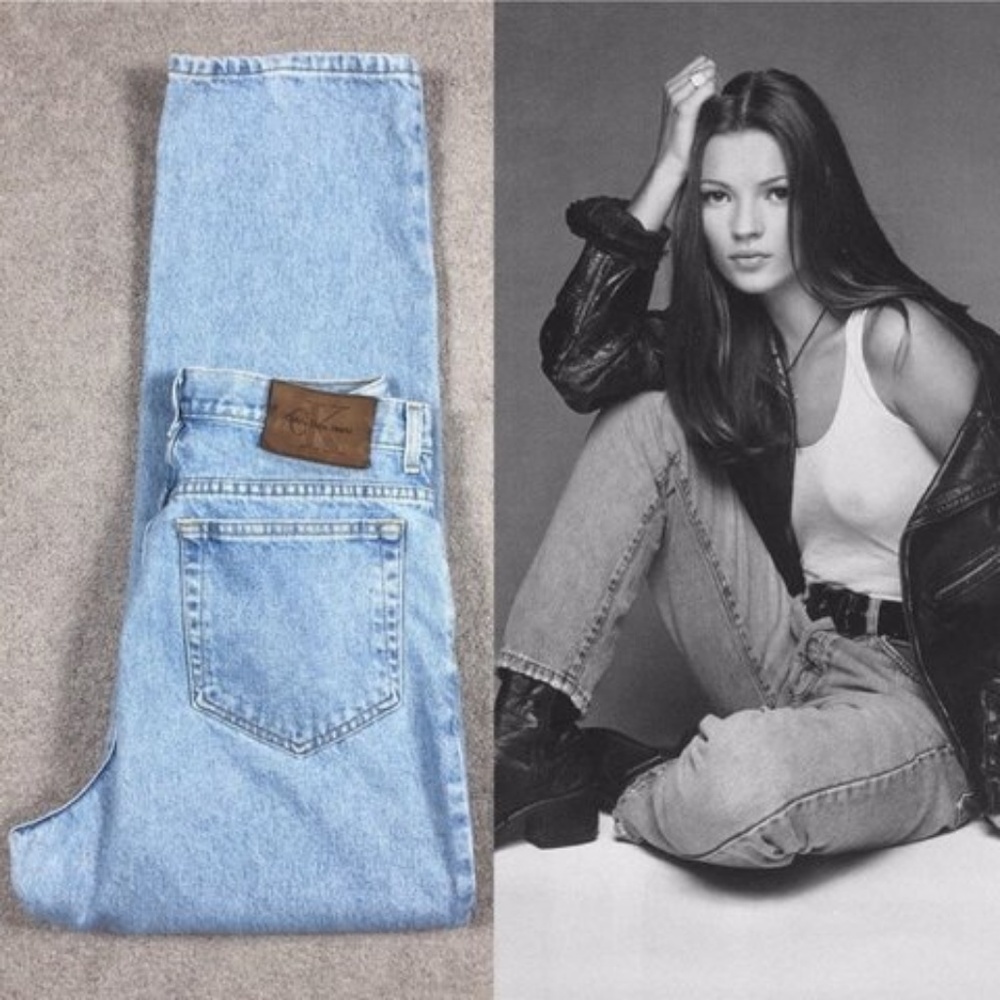 Calvin Klein Vintage 90's Classic Fit Jeans 12 - Picture 2 of 3